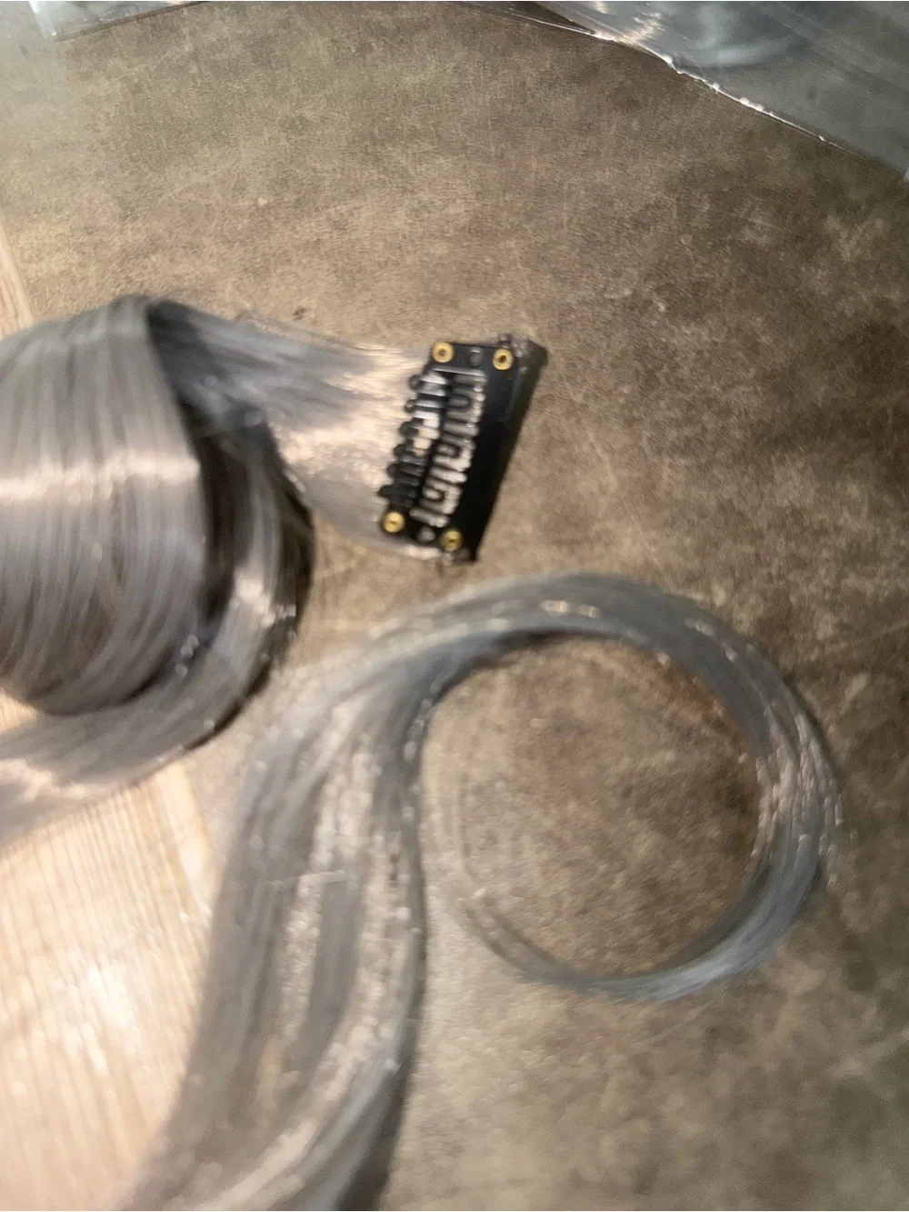 LAVENDER GREY HIGHLIGHTS 10 CLIP-IN HAIR EXTENSIONS